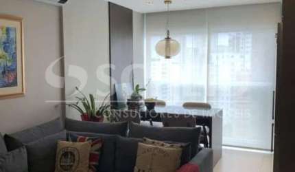 Apartamento Mobiliado Campo Belo, 1 quarto, 2 banheiros, sala,terraço, 1 vaga,
