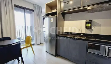 Studio á Venda Mobiliado no Brooklin com 23m², 1 quarto sendo 1 suíte.