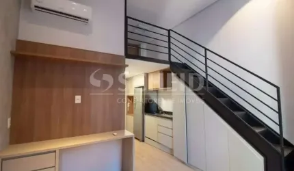 Studio a venda de 24,00m² útil mobiliado ar-condicionado no Brooklin.