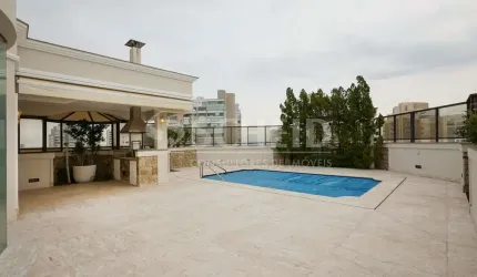 Cobertura duplex à venda ou locação no Campo Belo, 546m². 4 suítes, 4 vagas!