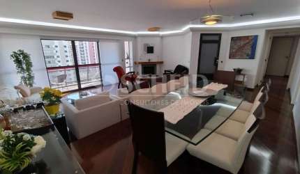 Apartamento semi mobiliado a venda de 171,00m² útil, com 4 quartos e 3 vagas, na Vila Mascote!