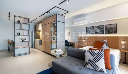Studio á Venda no Campo Belo Mobiliado com 40m², 1 quarto.