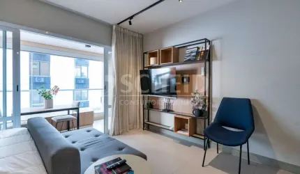 Studio Mobiliado á Venda no Campo Belo com 40m², 1 quarto.