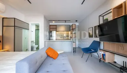 Studio á Venda no Campo Belo Mobiliado com 40m², 1 quarto.