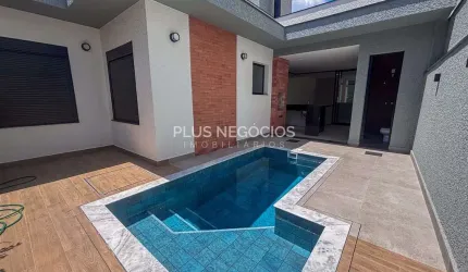 Casa Térrea Nova no Chácara Ondina | 3 Suítes | Pé-Direito Duplo | Área Gourmet com Piscina