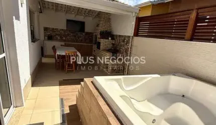 Casa Cond. Reserva Olga com 3 Dorms, Gourmet Completa e Hidro para 5 Pessoas | Av. São Paulo | Acei