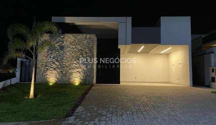 Casa à venda nova 3 suítes área gourmet piscina, Alphaville Nova Esplanada, Votorantim, SP