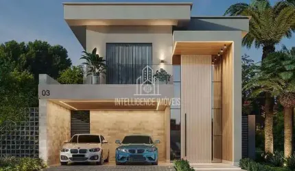 Casa em condomínio à venda no Condomínio Florais do Parque com 287m ², 3 suítes sendo 2 com closet,