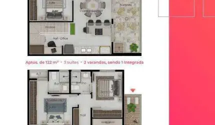 Apartamento à venda, 2 quartos, 1 suíte, 2 vagas, BRASIL - UBERLANDIA/MG