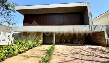 Espetacular casa nova em 3 pavimentos no condomínio de alto padrão Reserva do Vale em Uberlândia