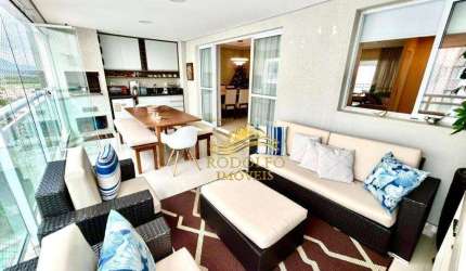 Guarujá Praia das Astúrias Cobertura 3 Dormitórios 134m² Vista Mar Lazer Completo Ar-condicionado Varanda Gourmet