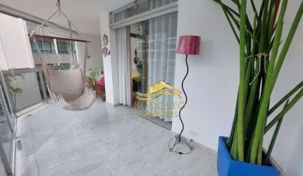 Guarujá Praia da Enseada 3 Suítes + Dormitório de Empregada 142m² 2 Vagas Piscina Ar-condicionado Área Gourmet