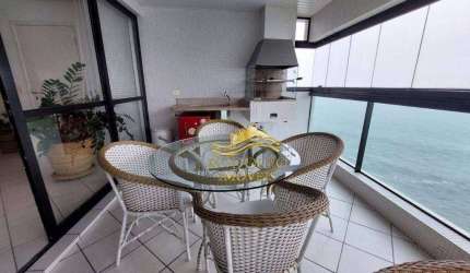 Guarujá Praia das Pitangueiras 3 Suítes 184m² 2 Vagas Vista Mar Piscina Sauna Varanda Gourmet