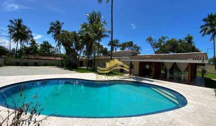 Guarujá Praia Pernambuco Terreno com Casa 2700m² Excelente para comércio Piscina