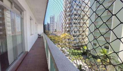 Guarujá Praia das Pitangueiras Vista para o Mar 3 Dormitórios 161,90m² Portaria 24 Horas Serviço de Praia