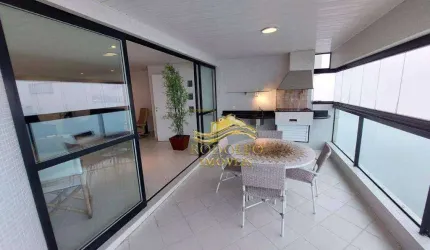 Guarujá Praia das Pitangueiras 3 Suítes 184m² 2 Vagas Vista Mar Varanda Gourmet Ar-condicionado Piscina