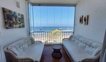 Guarujá Praia das Pitangueiras Vista Mar 4 Dormitórios 125m² 2 Vagas Lazer com Piscina