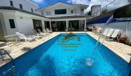 Guarujá Praia do Pernambuco Casa 4 Suítes 345m² 4 Vagas Piscina com cascata