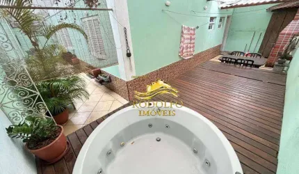 Guarujá-SP Praia das Astúrias Sobrado 2 Dormitórios 1 Vaga 80m² Quintal Hidromassagem Churrasqueira
