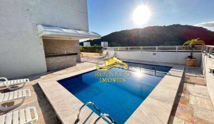 Guarujá-SP Praia das Pitangueiras 1 Suíte 60,67m² 1 Vaga Sacada Ar-condicionado Piscina Sauna Área de Lazer com Vista Mar