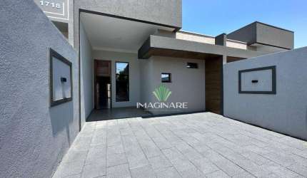 Casa com 1 Suíte + 2 Quartos à venda, 91 m² por R$ 565.000 - Universitário - Cascavel/PR