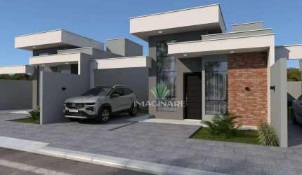 Casa com 1 Suíte + 1 Quarto à venda, 57 m² por R$ 365.000 - Vista Linda - Cascavel/PR