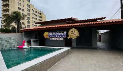 Casa com 3 dorms, Vila Atlântica, Mongaguá - R$ 720 mil, Cod: 12187