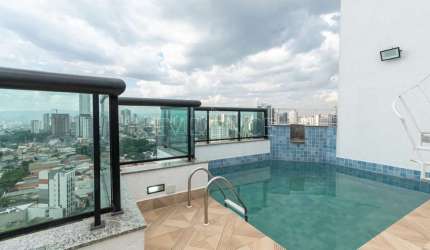 Cobertura à venda no Tatuapé 180 m² com piscina
