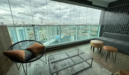 Apartamento à venda no Jardim Anália Franco com 55 metros!!! Varanda Gourmet - em frente ao Shopping
