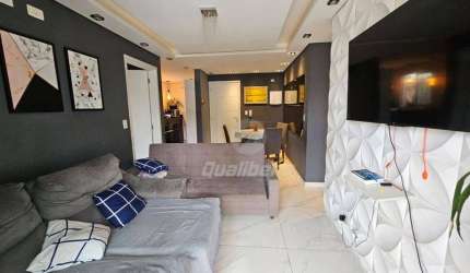 Apartamento com 3 dormitórios à venda, 73 m² por R$ 405.000,00 - Vila Dirce - Mauá/SP
