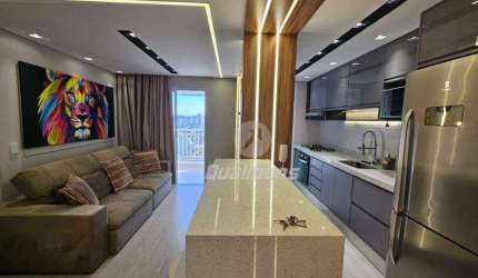 Apartamento com 2 dormitórios sendo 1 suítepara alugar, 72 m² por R$ 3.767/mês - Vila Bocaina - Mauá/SP