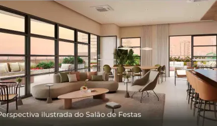 Apartamento para moradia/investimento 46mts (1 suite), lavabo, varanda e vaga de carro em Sta Cecilia/ Higienópolis