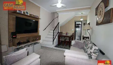 SOBRADO 2 QUARTOS SACADA E CHURRASQUEIRA A 200 METROS DA PRAIA.