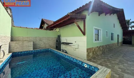 Casa com 2 dormitórios à venda, 85 m² por R$ 379.900,00 - Balneário Jussara - Mongaguá/SP