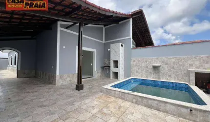 MONGAGUA LADO PRAIA CASA COM PISCINA 3 QUARTOS, 106 m² por R$ 499.900 - AGENOR DE CAMPOS
