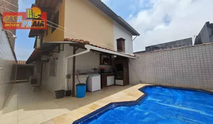 MONGAGUA PROXIMO AO CENTRO SOBRADO COM PISCINA 4 QUARTOS, 139 m² por R$ 685.000 - Jardim Marina