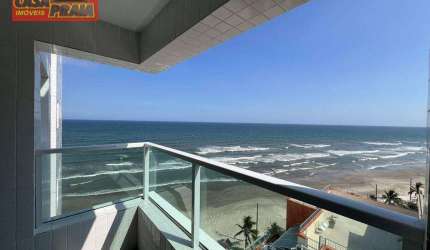 MONGAGUA APARTAMENTO SACADA GOURMET LAZER COMPLETO PREDIO FRENTE AO MAR 74 m² por R$ 380.000 - VILA ATLANTICA
