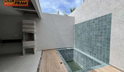 frente ao mar Sobrado em condominio 3 quartos R$ 710.000 - Suarão - Itanhaém/SP