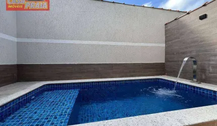 ITANHAEM PISCINA CASA 3 QUARTOS, 82 m² por R$ 419.000 - Belas Artes