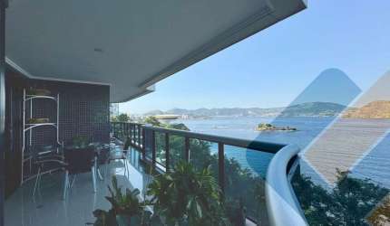 Luxuoso apartamento à venda em Boa Viagem, Niterói-RJ: 4 quartos, 4 suítes, 1 sala, 5 banheiros, 3 vagas, 321m².