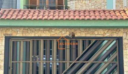 Sobrado com 3 dormitórios à venda, 195 m² por R$ 1.250.000,00 - Vila Camilópolis - Santo André/SP