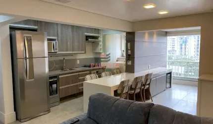 APARTAMENTO  MOBILIADO, 2 DORMITÓRIOS, 1 SUITE, SALA DE 2 AMBIENTES, VARANDA GOURMET,COZINHA AMERIC