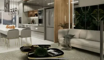 Belíssimo Geminado novo de alto padrão, sendo 3 amplas suítes, com 165,79m² privativos à venda no bairro Santo Antônio em Joinville - SC por R$ 1.267.000,00.