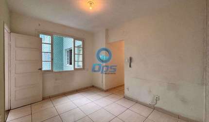 Apartamento com 1 quarto, José Menino, Santos - R$ 350 mil, Cod: 6057