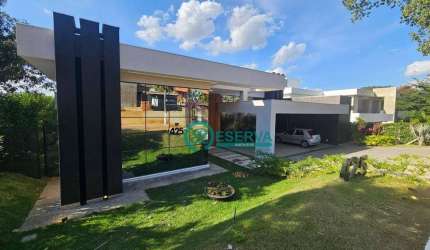Casa em Lagoa Santa, com 4 dormitórios à venda, 530 m² por R$ 6.500.000 - Condomínio Condados da Lagoa - Lagoa Santa/MG