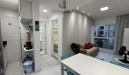aluguel flat Muro Alto, super lazer, com 2 quartos mobiliado