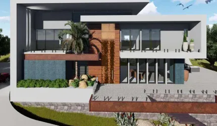 Casa com 4 quartos em construção em condomínio no Quebra Frascos, Teresópolis.