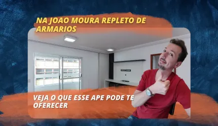 Apartamento de 2 dormitorios com suite na Rua Joao Moura - 75m²