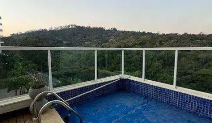 Apartamento em Alphaville Mobiliado com Vista Maravilhosa para a Reserva, 367 Mts, 5 Dorms, 5 Vagas!