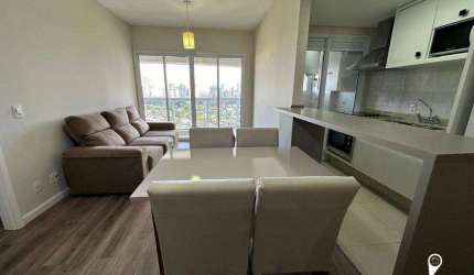 Apartamento Mobiliado com 1 dormitório para alugar, 50 m² por R$ 6.000/mês - Alphaville - Barueri/SP